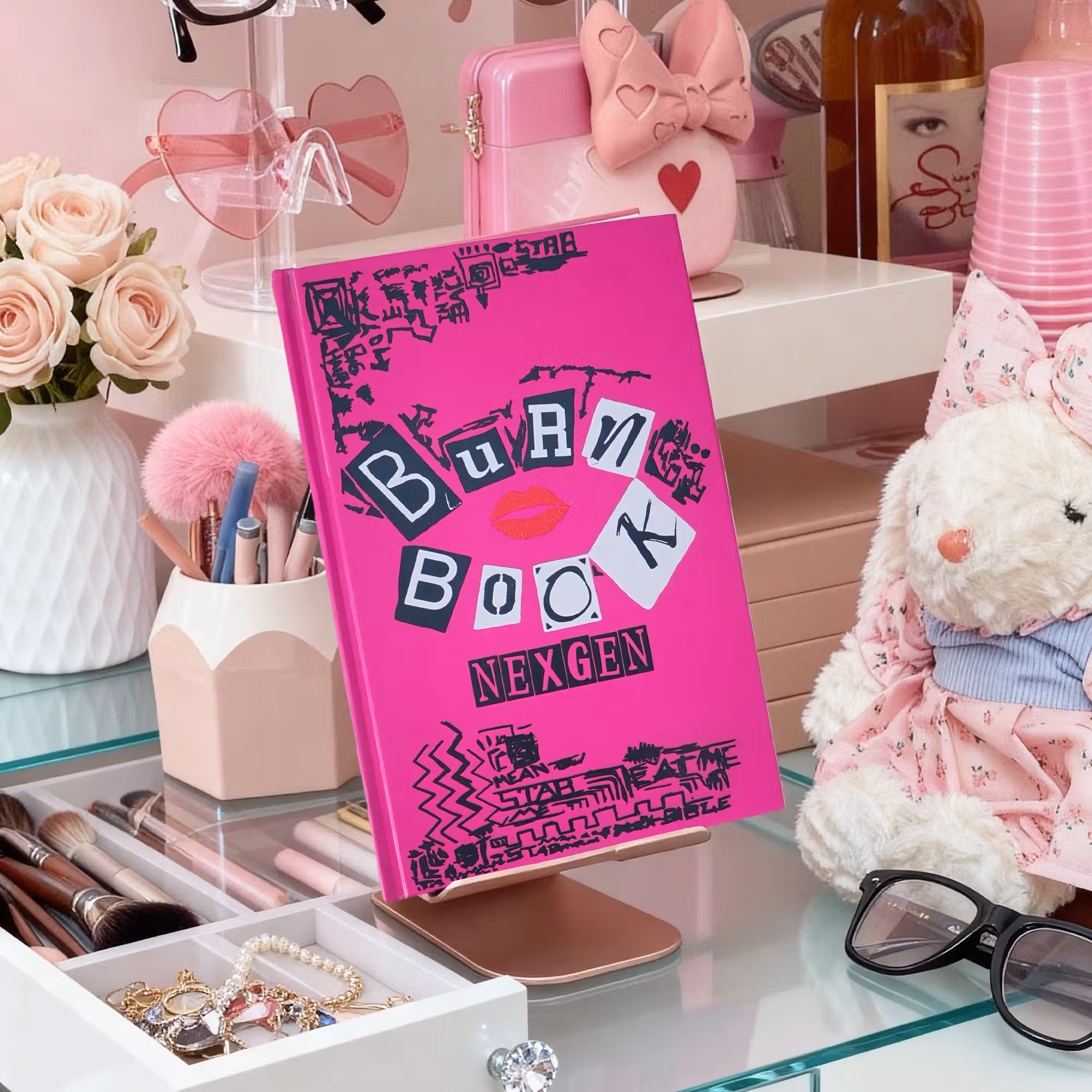 Personalized Burn Book A5 Journal Notebook with Name Daily Birthday Christmas Gift for Girls