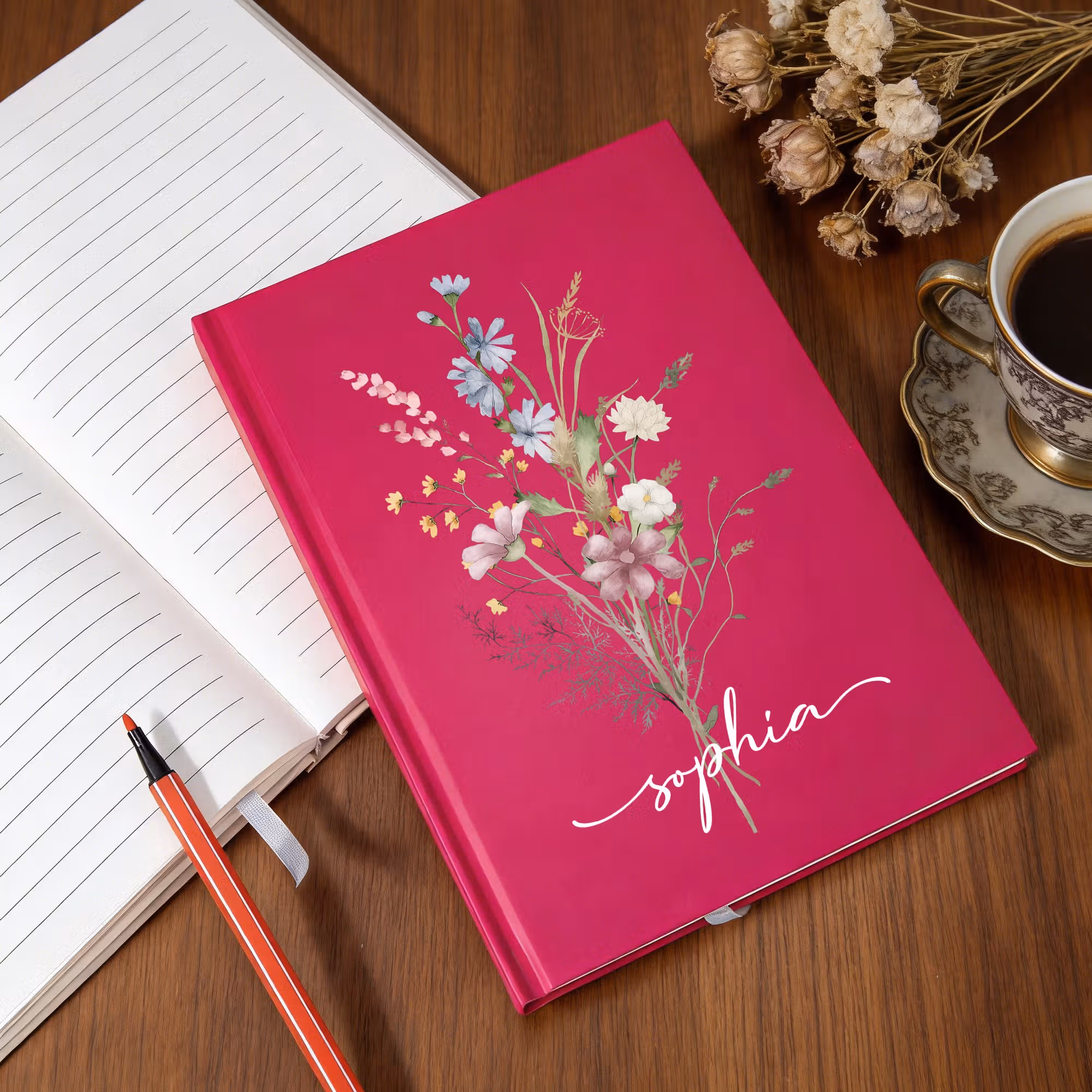 Personalized Letters To My Dog Pet Portrait Photo A5 Journal Notebook with Text Birthday Memorial Gift for Pet Owner