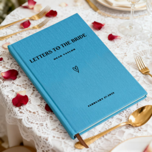 Personalized Letters to the Bride Couple A5 Journal Notebook with Name and Date Wedding Anniversary Gift for Bride Couple